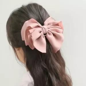 엔젤슈슈버터플라이큐빅자동헤어핀(핑크)리본핀