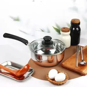 [퀸센스] 라면 냄비 IH 인덕션 겸용 스텐 스탠 이유식 밀크팬 소스팬 편수 추천 18cm