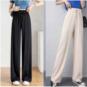 1 and 1 여름 여성 쿨링 밴딩 와이드 냉장고 바지 아이스 슬랙스 팬츠 일자 부츠컷