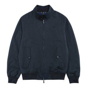 브룩스 브라더스 코튼 로고 헤링턴 자켓 블랙 BBOTMB0005UES 234036