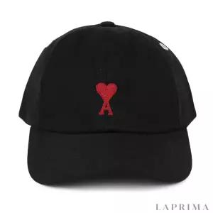 [롯데백화점]아미 라프리마 드 꾀흐 공용 레드 자수 캡 모자 BFUCP006-AW0041-001