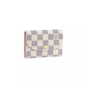 [명품] 반지갑 로잘리 코인 퍼스 다미에 아주르 핑크 N61276