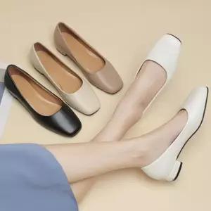 ONM 여성 플랫슈즈 흰색 검정 면접 직장인 오피스룩