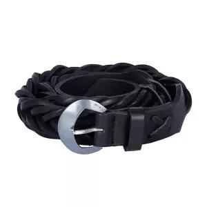 [골든구스]빈티지 레더 위빙벨트 블랙 76532699