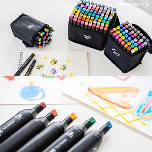 트윈 마카 사인펜 디자인 브러쉬 터치 넓 마커 세트 24색 48색 80색