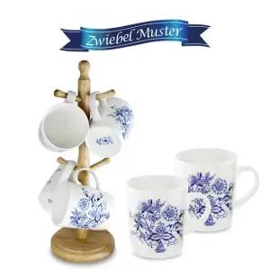 [마쯔오카] 쯔비벨무스터 머그컵 선물세트 (원목걸이대+머그 6P)