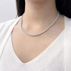 [오팔하우스]925Silver 3mm 큐빅 테니스 목걸이 OPGEN9101 (S17975710)