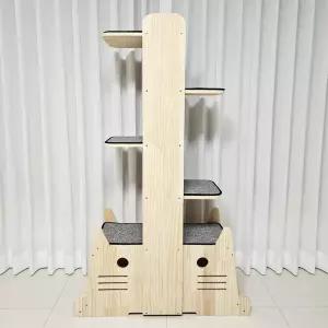 펫이랑 겨울이 원목 캣타워 고양이 숨숨집 스크래쳐 장난감