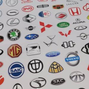 자동차 브랜드 엠블럼 스티커 외제차 수입차 스포츠카 차량용 로고 스티커 90종