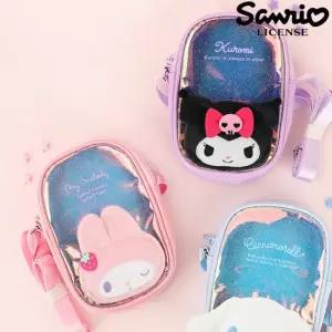 크로스백 산리오 크림홀로그램핸드폰가방 여아보조가방 미니백