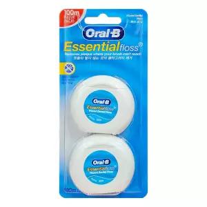 오랄비 왁스치실 에센셜 플로스 50m 2개입/