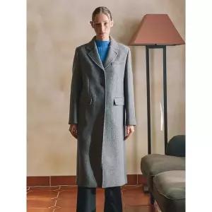 [올리브데올리브](신세계 사우스시티)울혼방 클래식 롱 단직 코트 OW4WHA51