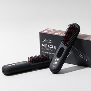 리르 미라클 헤어 스타일러 - 음이온 무선 브러쉬 고데기