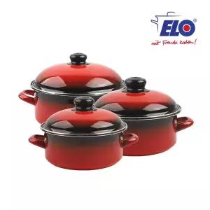 ELO 빨강법랑 3종 일반형 18cm+20cm+24cm