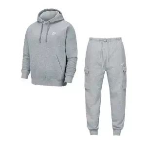 [나이키] 츄리닝세트 후드 카고 세트 기모 그레이 국내A