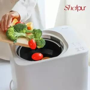 쉘퍼 3세대 4L 대용량 건조분쇄형 뚜껑분리 음식물처리기 DWFP-2000