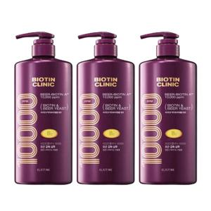 엘라스틴 비오틴클리닉 맥주효모 샴푸 1000ml, 3개