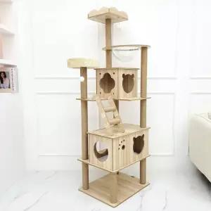 펫이랑 자이언트 캣타워 고양이 숨숨집 스크래쳐 장난감