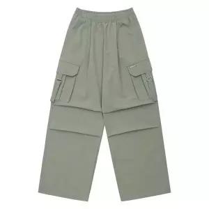 [소이] HC22 스트릿 파라슈트 나일론스판바지 여아 봄가을용 카키 나일론 스판 스 (S30654181)