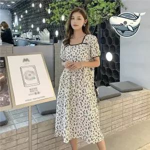 [하프클럽/알티피아]여름 패턴 롱 원피스 데일리 여신 하객룩