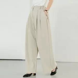 [데드라]윙버튼와이드핀턱팬츠 PTE1064