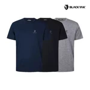 [롯데백화점]블랙야크 남녀 공용 라운드 트리플 반팔티 3PACK 라운드 티셔츠 1BYRTXU901