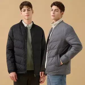 남성보머경량구스다운자켓