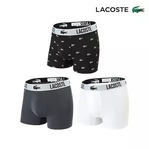 [라코스테언더웨어][라코스테] 리사이클 폴리 남성 드로즈 B팩 3종