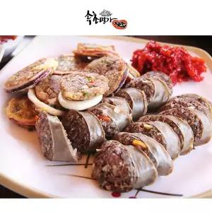 [속초명가젓갈] 국내산 속초 오징어순대   아바이순대  +  명태회무침 300g