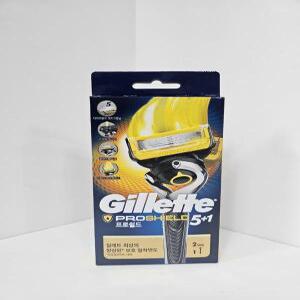 [질레트] 질레트 퓨전 프로쉴드 매뉴얼 옐로우 면도기 (2up)_