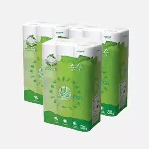 [수목제지] 1+1+1 트루마리 순수 30M 30롤(총3팩)