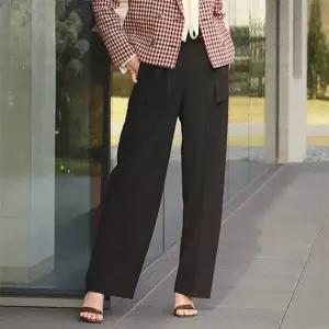 [레이나] 리오나 하프 밴딩 와이드 팬츠