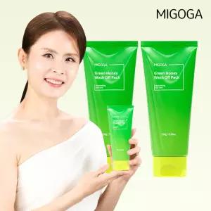 [대용량] 미고가 그린허니팩 150g 2통/ 녹두 오이 꿀팩 임채원 워시오프팩