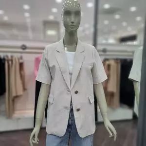 [시슬리]린넨 반팔 테일러드 자켓 ( SAJKC7531 베이지,블랙,화이트)_DJ