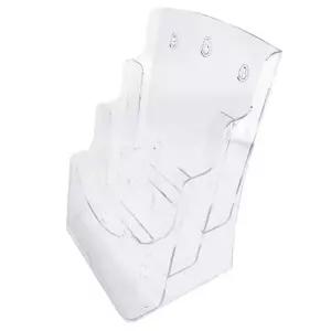 계단형진열대 A4 아크릴 진열대 3단 POP 디스플레이 (WFHT3M5)