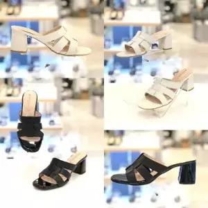 123065 미셸BY 여성 심플 라인 쿠션 6CM 슬리퍼 TDMH_HDD