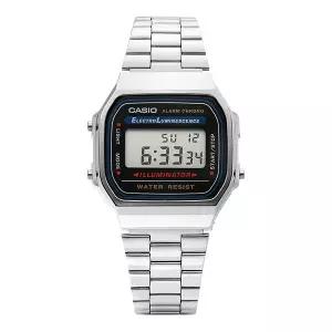[카시오] 남녀공용 Digital Square 메탈 손목 시계(A168WA 1WDF)