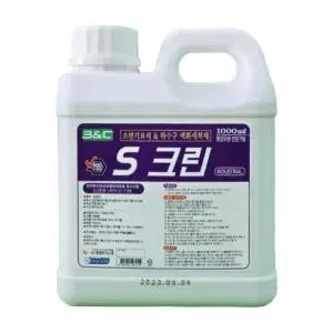 에스크린 1리터 요석제거제 소변기 욕실청소 타일 변기 하수구 청소 물때 찌든때 백화 제거 S크린