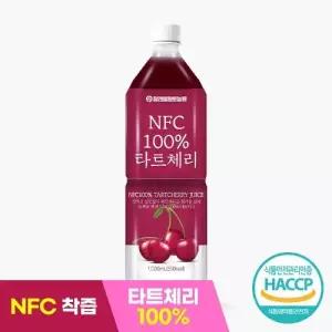 NFC 100% 타트체리 원액 1L x 2개 무첨가 착즙 건강주스