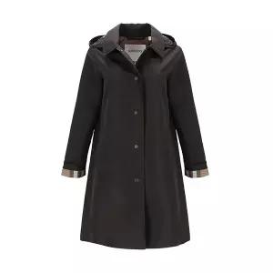 [버버리][정상가:1,990,000원] 버버리 옥스클로즈 OXCLOSE 여성 후드 트렌치코트 블랙 81041851