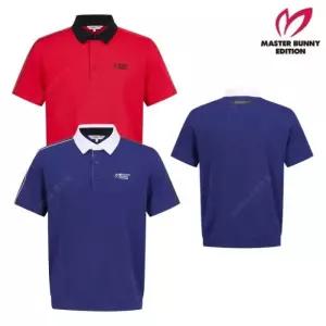 MASTER BUNNY 남성 골프 시보리 라인 배색 반팔 티셔츠 11E1 TO306