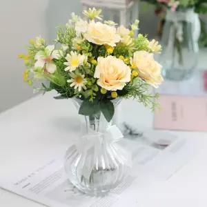 성묘 조화 산소꽃 부케 꽃다발 그라스믹스로즈 조화세트