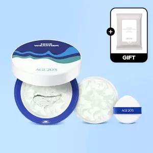 (40%+7%묶음할인/+클렌징티슈)에이지투웨니스 나이스웨더 카밍 롱프로텍션 선팩트 12.5g 본품+리필