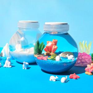 포션램프 3종 조명만들기 무드등 꾸미기 데코덴 파츠 DIY키트 바다 농장 북극곰 환경