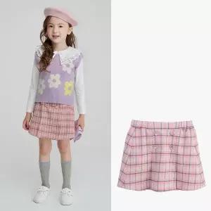 [보리보리/컬리수]아동 여아체크스커트C221SKG04P