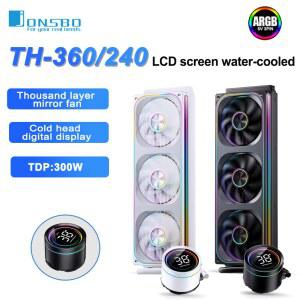 쿨러 JONSBO TH 360 CPU 액체 레이어 미러 컴퓨터 라디에이터 수냉 LGA1700 1200 115X 1851 AM5