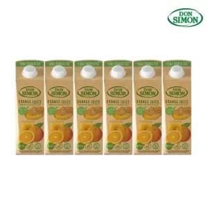 돈시몬 100% NFC 오렌지주스 1L (3+3) 총6팩