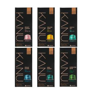 카누 바리스타 전용 캡슐커피 10캡슐 6종세트(9.5g 대용량)