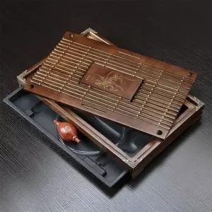 대나무 차판 브라운 43X28CM 차도 차트레이