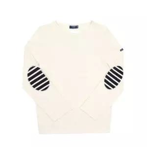 [세인트제임스] 남녀공용 Meridien 메르디앙 긴팔 티셔츠(0844 ECRU NAVY ECRU))